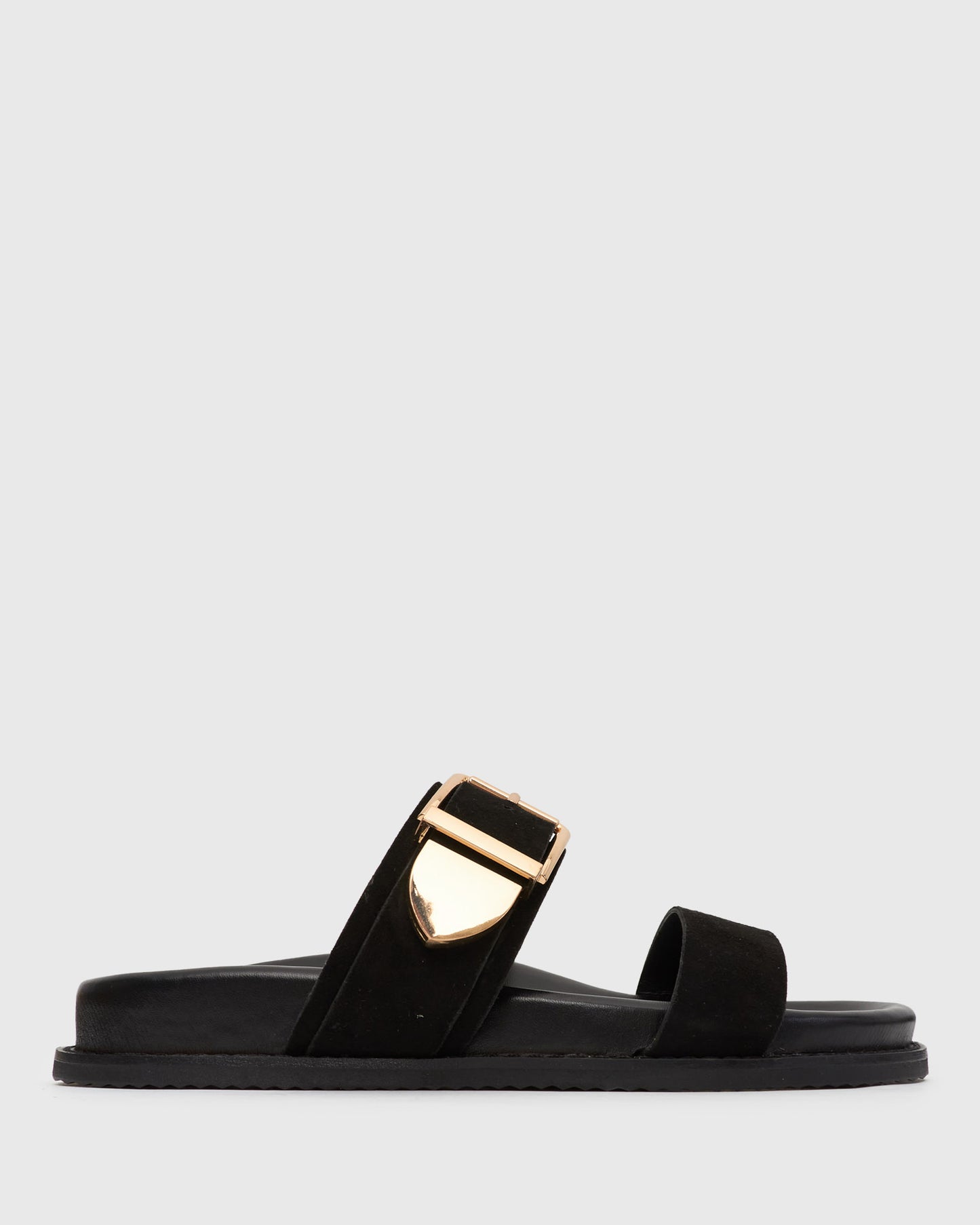 BYRON Double Strap Suede Sandals