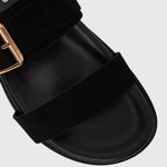 BYRON Double Strap Suede Sandals