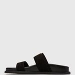 BYRON Double Strap Suede Sandals