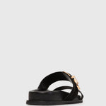 BYRON Double Strap Suede Sandals