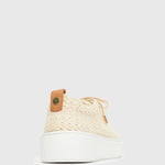 GENOVA Raffia Leather Sneakers