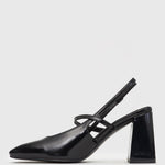 TRUE Slingback Flared Block Heels