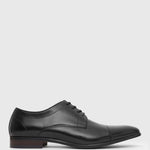 MATTY Leather Cap Toe Derby Shoes