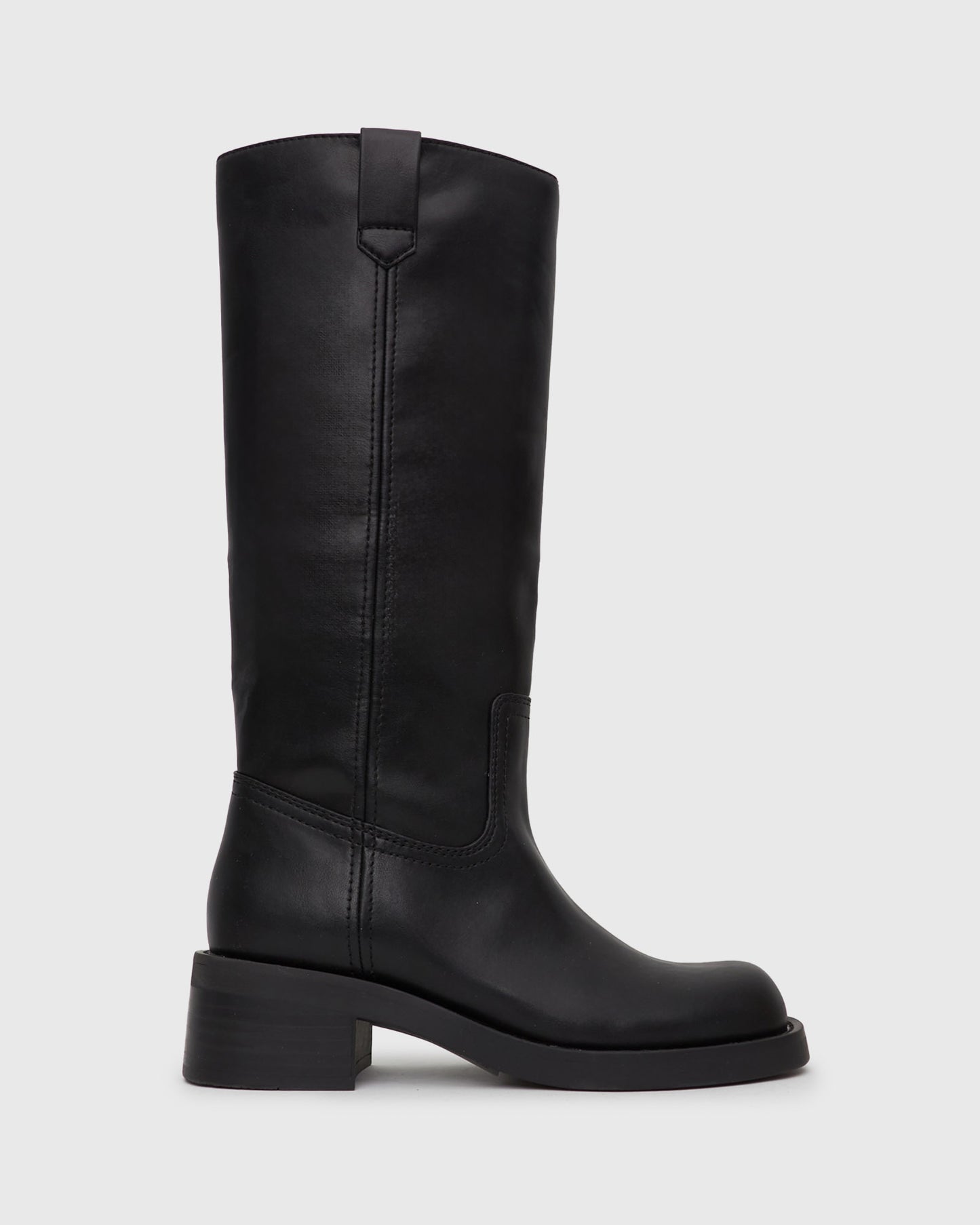 FEAR Stacked Heel Knee Boots