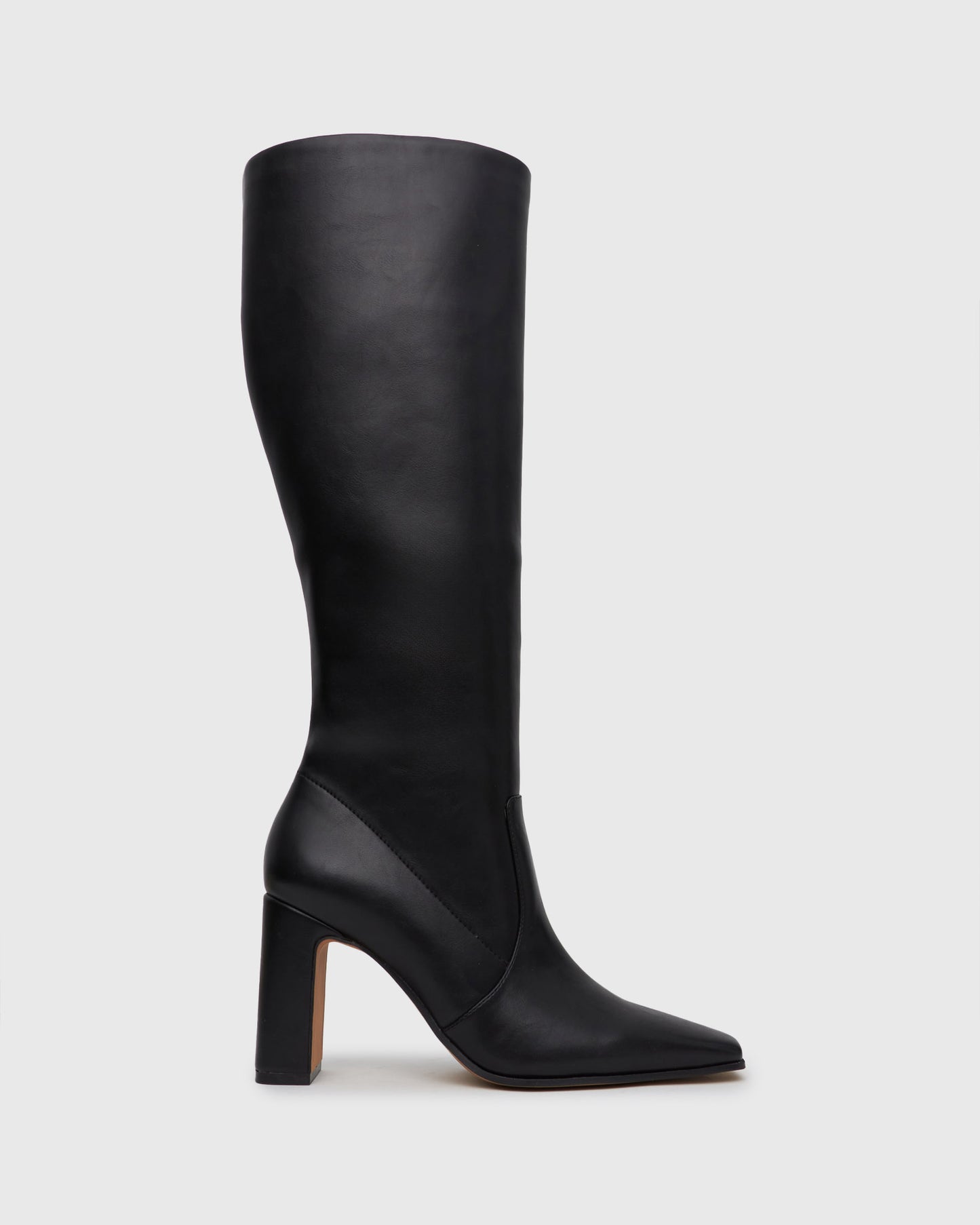 FRENCHIE Block Heeled Knee Boots