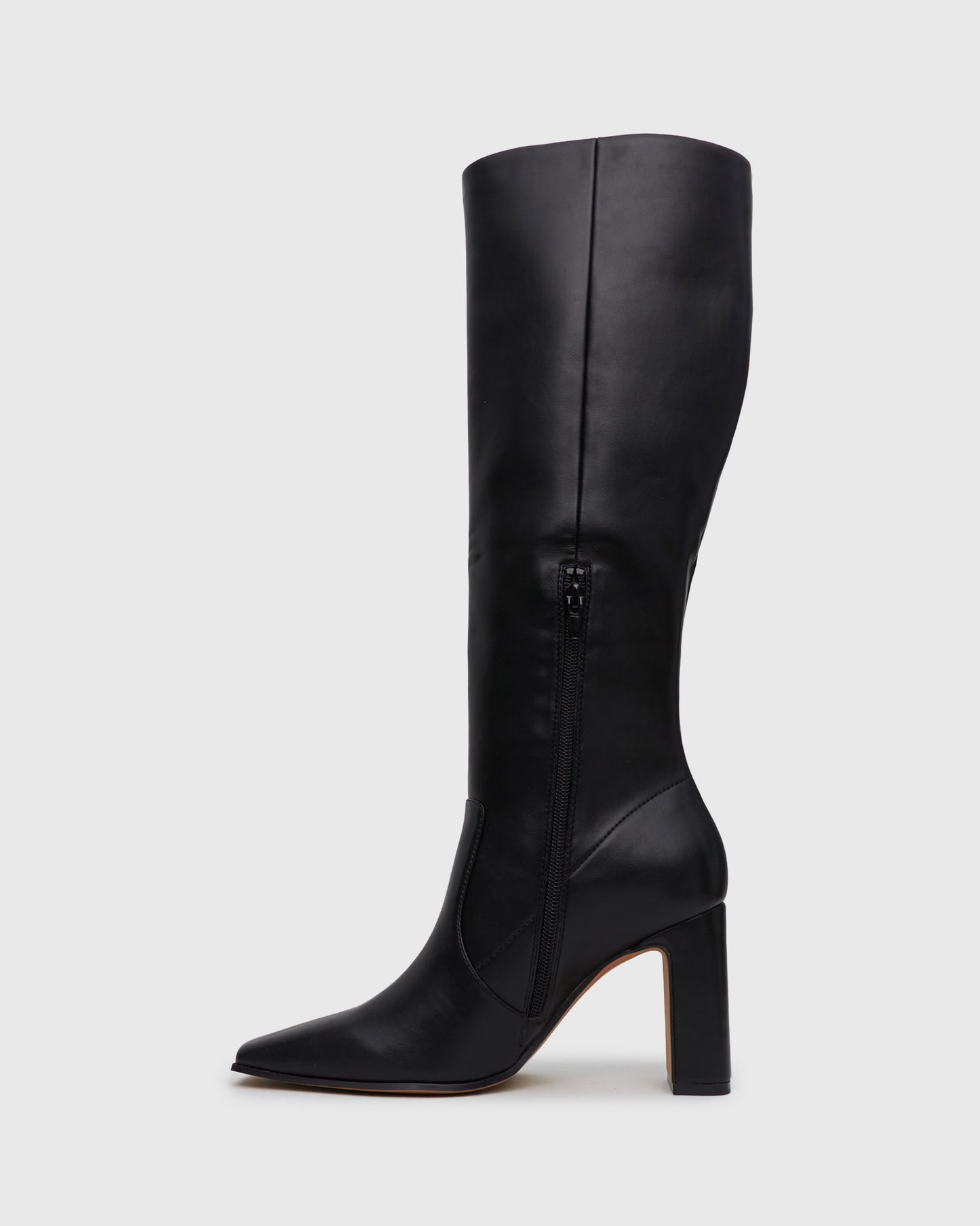 FRENCHIE Block Heeled Knee Boots