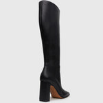 FRENCHIE Block Heeled Knee Boots