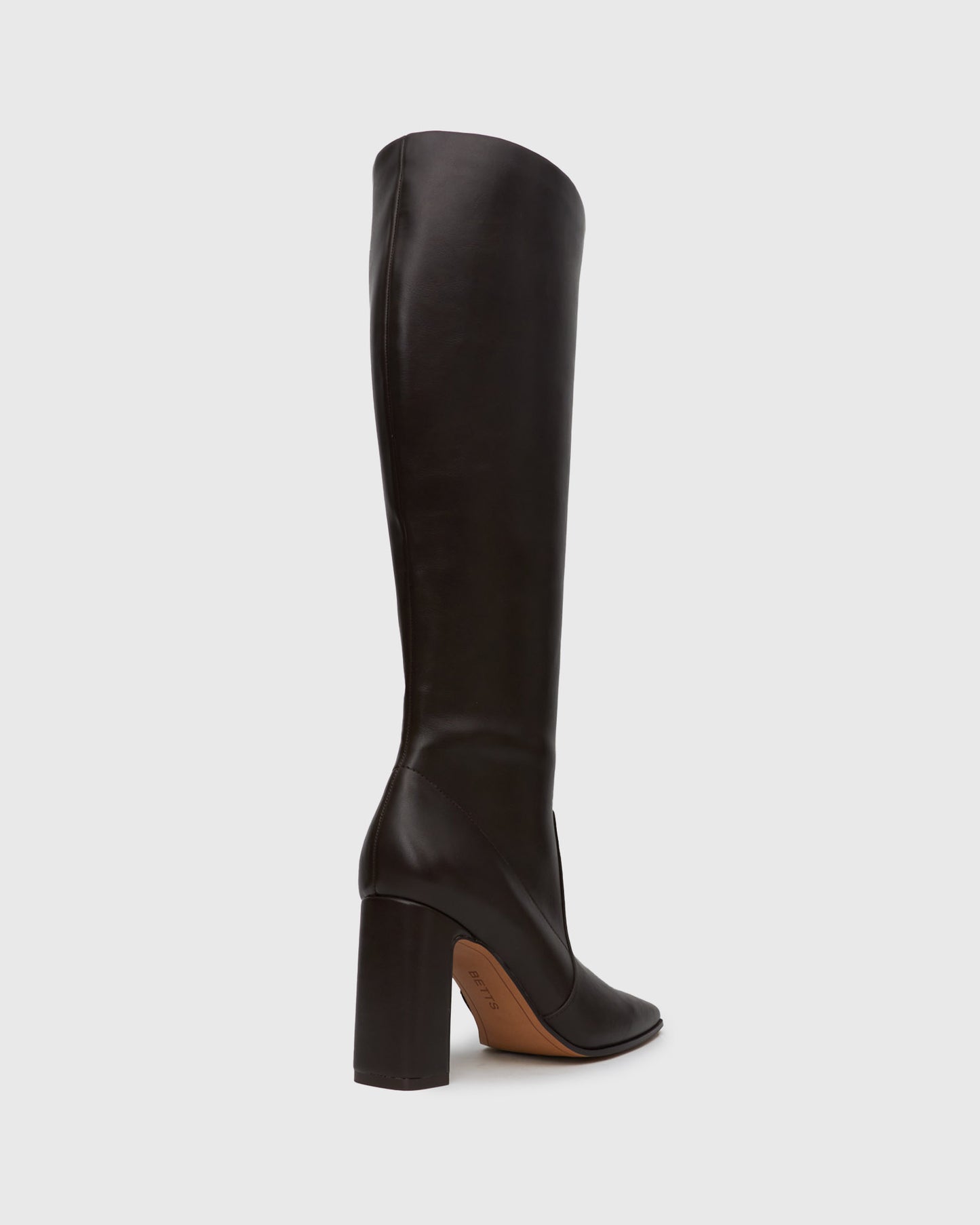 FRENCHIE Block Heeled Knee Boots