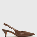 PRE-ORDER GINGER Slingback Kitten Heel Pumps