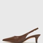 PRE-ORDER GINGER Slingback Kitten Heel Pumps