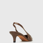 PRE-ORDER GINGER Slingback Kitten Heel Pumps