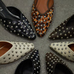 ADLEY Studded Flat Mules