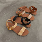 Wider Fit ATLANTA Vegan Flat Sandals