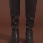 FRENCHIE Block Heeled Knee Boots