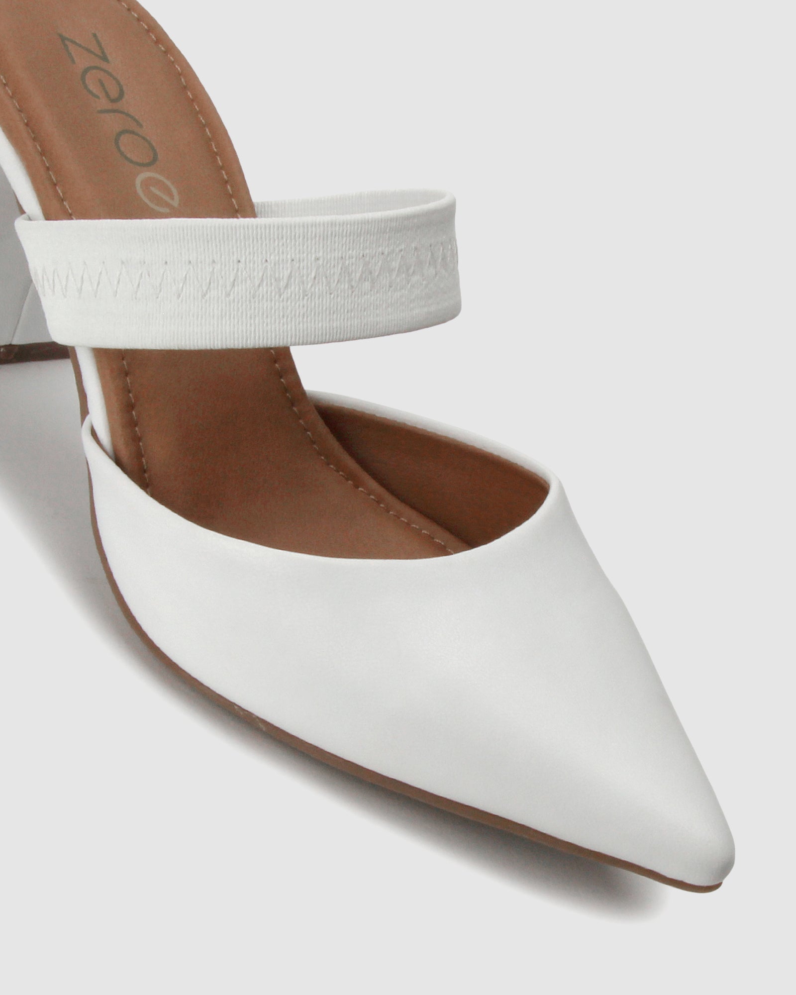 Halogen hot sale white mules