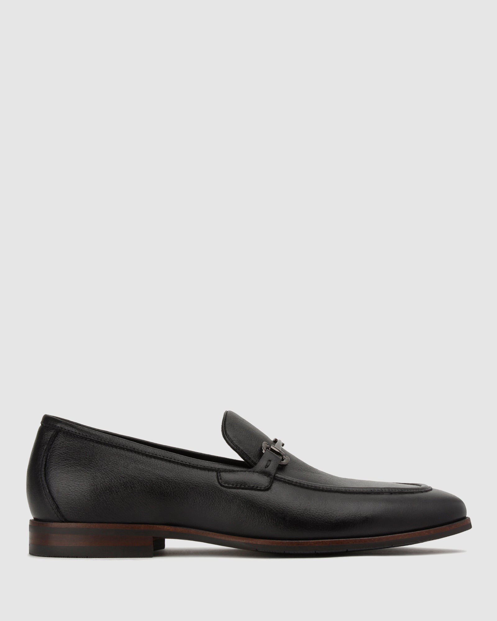 Buy NATE Leather Buckle Trim Loafers by Dakota online - Betts
